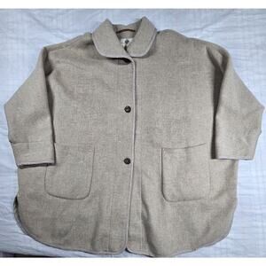 Salko Hubertus Loden The Legend Double Face 100% Wool Over Coat Womens 40 M